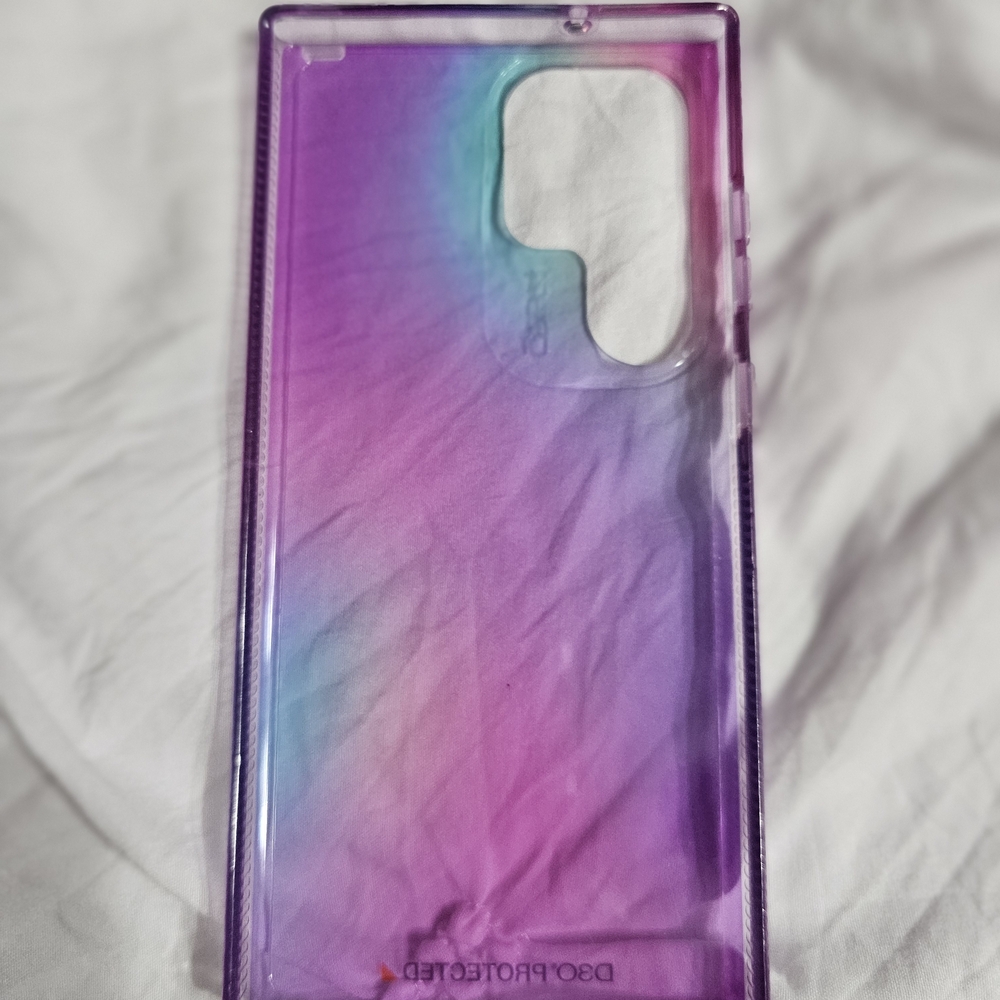 Purple and Blue Gradient Phone Case with Glossy Finish For Samsung S23 Ultra - Picture 2 of 3